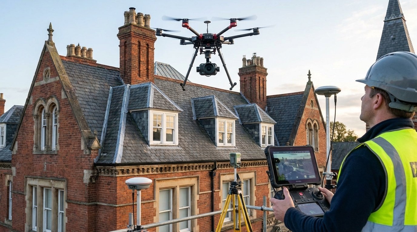 Drone surveys for property inspections